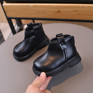 Children Fashion Autumn Winter Kids Leather Shoes Casual Girls Boots Anti-slip Kids Girls Boys Shoes - Product Image 3
