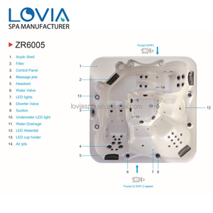 Jacuzzi <span class=keywords><strong>de</strong></span> Acrílico para 5 Personas Adultas, <span class=keywords><strong>Piscina</strong></span> <span class=keywords><strong>Intex</strong></span> <span class=keywords><strong>de</strong></span> Alta Calidad, Spa Exterior <span class=keywords><strong>de</strong></span> Acrílico para 5 Personas, Jacuzzi Exterior - Product Image 6