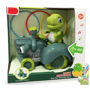 Voitures exploitées pour enfants Wobble Dinosaur Ring Toss Game Musical Infant Learning Toy <span class=keywords><strong>avec</strong></span> <span class=keywords><strong>chansons</strong></span> et lumière - Product Image 5