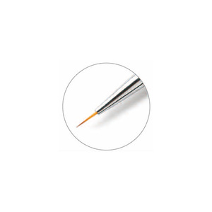 Cepillo de Gel para manicura <span class=keywords><strong>profesional</strong></span>, Etiqueta Privada, Color negro, nailon, Metal, tamaño 0, con mango de cristal - Product Image 2