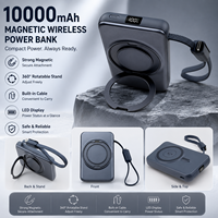 Batterie externe magnétique 3-en-1 personnalisée de haute qualité pour téléphone, 10000 mAh, charge rapide exclusive PD35W pour montre