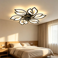 Ventilateur de plafond LED en acrylique à 6 vitesses avec télécommande, idéal pour chambre et salon - Meilleure vente
