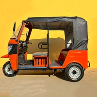 Asie Hot 6 Places Tuk Tuk Trois Roues Auto Taxi Tricycle Motorisé 3 Roues Moto pour Passagers Moteur à Essence Conduite