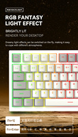 Pabrik grosir serangan hiu K85 pemicu Cepat saklar magnetik Keyboard mekanik 82 tombol 75% RGB