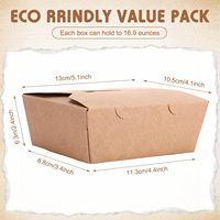 Boîtes à hamburgers jetables de qualité alimentaire, taille personnalisée, vente en gros d'usine, contenants alimentaires écologiques à emporter