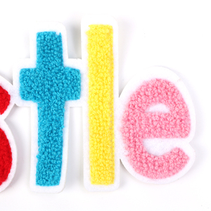 Parches de Chenilla Kawaii de Fábrica, Letras con Personalización de Tamaño y Forma, Parches de Letras de Diseño para Decoración de Zapatos, Prendas y Gorras - Product Image 2