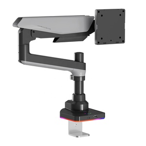 2025 nuevo Heavy-Duty Single Ultra Wide Gaming Hub negro rojo colorido <span class=keywords><strong>Monitor</strong></span> soporte de montaje 17-42 <span class=keywords><strong>pulgadas</strong></span> para monitores de juegos - Product Image 5