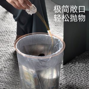 Thùng Rác Văn Phòng Ký Túc Xá Thùng Rác Bắc Âu Thùng Nhựa Thông Minh Thùng Rác Giỏ Tròn Mở Thùng Rác Trong Suốt - Product Image 3