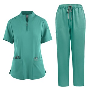 Scrubs médicaux et ensemble de vêtements de médecin tissu tissé beauté Spa vêtements de travail pour les soins infirmiers animalerie et clinique dentaire utilisation en laboratoire - Product Image 5