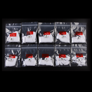 <span class=keywords><strong>Uñas</strong></span> Postizas Francesas, 500 Unidades, Estándar Coreano, Bolsa Transparente, <span class=keywords><strong>Porcelana</strong></span> Blanca, <span class=keywords><strong>Uñas</strong></span> Postizas Terminadas, 0-9, 50 Piezas, Puntas Largas Cuadradas con Diseño <span class=keywords><strong>de</strong></span> Estrellas - Product Image 3