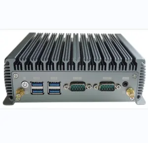 2LAN 2COM 6USB embedded IPC 4th/5th generation MINI PC X86 12V I3 I5 I7 CPU Fanless Embedded Computer