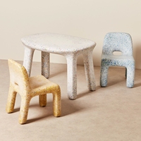 Table et chaises en plastique pour enfants, ensembles de meubles d'étude pour enfants
