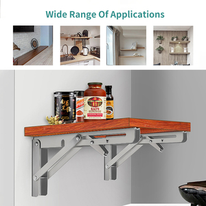 Zuogang thép không gỉ sắt treo tường hỗ trợ tam giác mùa Xuân Kim loại gấp Kệ Bracket - Product Image 6