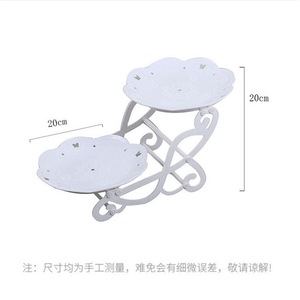 Soportes <span class=keywords><strong>de</strong></span> doble capa para tartas <span class=keywords><strong>de</strong></span> boda, Bol <span class=keywords><strong>de</strong></span> plástico para fruta, soporte para postres - Product Image 6