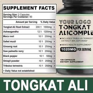Thảo dược tự nhiên bổ sung viên nang Tongkat Ali với bột shilajit Ashwagandha để tăng cường năng lượng sức chịu đựng & hỗ trợ sức khỏe nam giới - Product Image 3