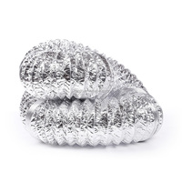 Conduit ca 4 pouces tuyau en aluminium 4 pouces feuille d'aluminium tuyau de conduit flexible évent tube de ventilation conduit de séchage pour la maison