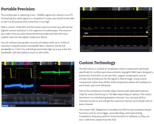 Keysight HD302MSO-200 ออสซิลโลสโคปแบบดิจิตอล 200MHz 2+16 ช่องสัญญาณ สำหรับตั้งโต๊ะ - Product Image 5