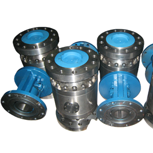 บอลวาล์วแบบติดตั้งบนแท่น (Trunnion Mounted Ball) 3 ชิ้น แยกส่วน ได้รับการรับรองมาตรฐาน API6D รุ่น DBB A105 ผลิตจากเหล็กตีขึ้นรูป พร้อมหน้าแปลน สำหรับระบบนิวเมติก OEM  ขนาด 300 ปอนด์ แบบหน้าแปลน V - Product Image 2