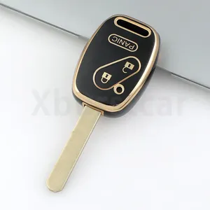 Funda Protectora para Llaves de Coche con 2/3/4 Botones para <span class=keywords><strong>Honda</strong></span> Accord Civic CRV CR-V Pilot Insight Ridgeline, Carcasa de TPU para Llaves - Product Image 3