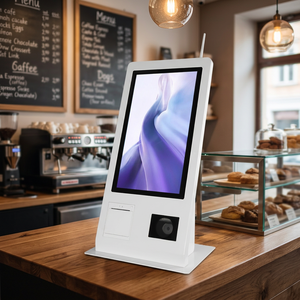 Terminal de point de vente tout-en-un I5-3ème génération Win7/10 Écran tactile capacitif Wi-Fi 6 NFC activé Blanc Garantie 1 an pour restaurant - Product Image 1