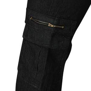 Jeans pour hommes européens et américains <span class=keywords><strong>Pantalon</strong></span> <span class=keywords><strong>cargo</strong></span> pour <span class=keywords><strong>Amazon</strong></span> Cross-Border Fashionable Simple Loose Fit Distressed Denim Patch Pockets - Product Image 5