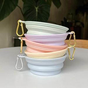 Bol pliable 2-en-1 en silicone pour animaux de compagnie, idéal pour l'extérieur, pour nourriture et eau, pour chats et chiens - Product Image 2