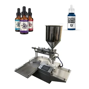 Automatic tabletop print edible ink filling machine 10ml 30ml essential oil bottle filling machine liquid filler