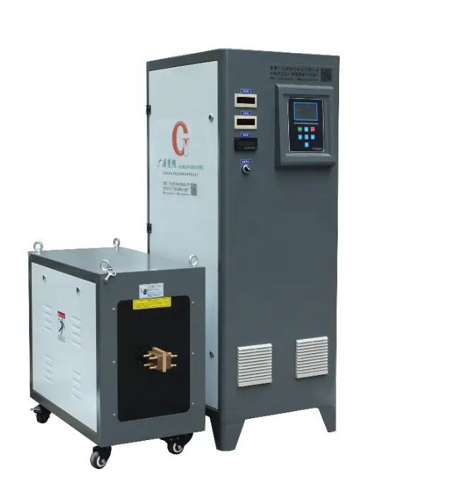 Metal heat treatment machine 60KW 5-20khz Light touch screen induction heating machine