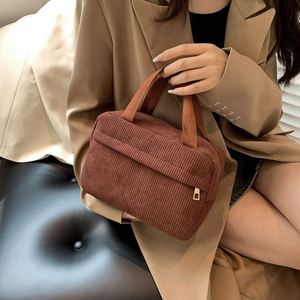 BSCI Factory Girls <b>Cute</b> Corduroy Travel Cosmetic Tote Large Make Up Organizer Toiletry Bags Zipper Pouch <b>Purse</b> - Product Image 6