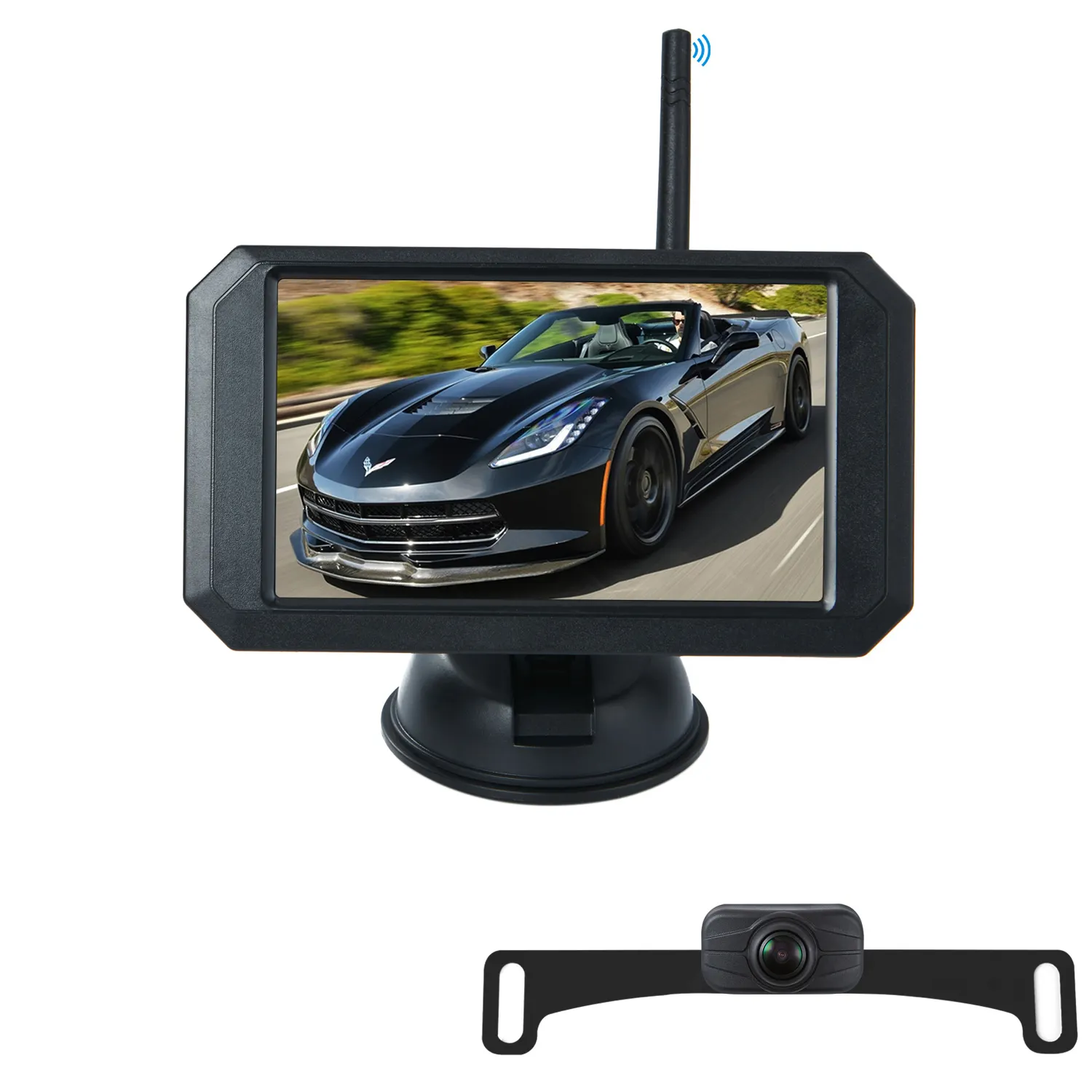 Digitale Draadloze Backup Achteruitrijcamera Beveiliging Bus Camera Systeem Met 5 Inch Monitor