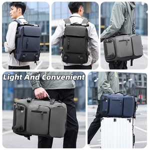 Sac à dos de voyage unisexe en cuir PU avec logo personnalisé, port de charge USB, imperméable, <span class=keywords><strong>l</strong></span>éger, poche latérale, capacité de 16 <span class=keywords><strong>L</strong></span>, approuvé pour les vols - Product Image 5