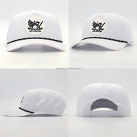 Casquette 5 panneaux personnalisée en TPU caoutchouc, imperméable, avec cordon, pour club et entreprise, vente en gros, OEM ODM, tendance
