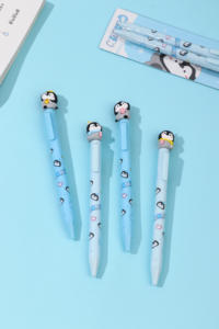 Куки, милые ледяные и снежные пингвины, поделить гелевую ручку, 2 комплекта, мультяшный студент, милые папелерии, каваи, Мультяшные канцелярские принадлежности - Product Image 3