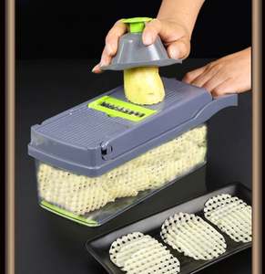 <b>Kitchen</b> <b>Gadget</b> Plastic Eco-Friendly Multi Manual Vegetable Cutter Onion Chopper Dicer - Product Image 4