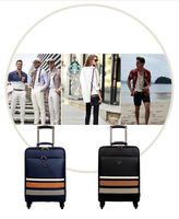 Valise cabine en gros avec mallette, en PU de haute qualité, grande capacité, pour voyages d'affaires et de loisirs, bagage à main