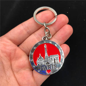 Porte-clés en métal Porte-clés souvenir de voyage <span class=keywords><strong>Paris</strong></span> Dubaï Cameroun Drapeau Carte Porte-clés Unique Tour Souvenir Cadeaux envoyer un ami - Product Image 6