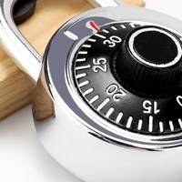 Cadenas à combinaison à cadran rond en alliage de zinc argenté de qualité supérieure, sans clé, vente en gros