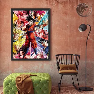 Affiche de dessin animé Dragon Ball 3d, vente en gros et personnalisé, cadre d'image lenticulaire pour cadeau de Promotion