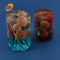 AK Gestreifte Säulenform 3D Silikonform für Kerzenherstellung, Geometrische Zylinder Harz Epoxid Handgemachte DIY Bastelform für Kerzen