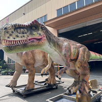 Modèle de dinosaure électrique réaliste animatronique pour parc d'attractions