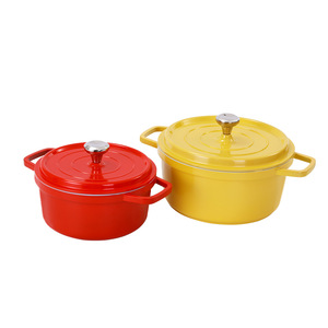 Casserole <span class=keywords><strong>en</strong></span> <span class=keywords><strong>fonte</strong></span> émaillée de haute qualité <span class=keywords><strong>four</strong></span> hollandais faitout hollandais avec couvercle ustensiles de cuisine poêle antiadhésive Pot à haricots <span class=keywords><strong>en</strong></span> <span class=keywords><strong>aluminium</strong></span> - Product Image 3