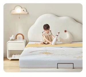 Daybed Modern Design Full Size Solid Wood Bed 1.5 Meters High Comfortable Cotton <b>Upholstery</b> for Bedroom - Product Image 5