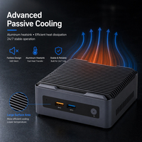Mini PC Qotom sin Ventilador, Diseño para el Hogar, Intel Pentium Silver J5005, Mini Computadora Openclaw, Nodo de IA
