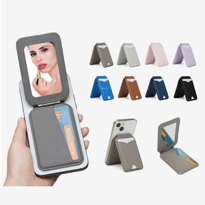 แพ็คการ์ดแม่เหล็กแบบขายส่ง OEM พร้อมขาตั้งปรับได้ กระเป๋าสตางค์แบบ Magsafe สำหรับ Apple Magsafe ที่ใส่บัตร<span class=keywords><strong>เครดิต</strong></span> RFID - Product Image 1