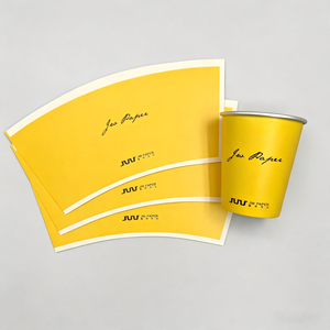 Gobelets en papier sur mesure, à paroi simple, pour boissons chaudes, qualité alimentaire, jetables, avec impression numérique – Direct Usine - Product Image 2
