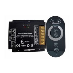 Controlador táctil de música sincrónico con puerto de red único, luz LED con tira de luz, regulador de atenuación, DC12-24V - Product Image 1