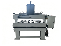 Fresadora CNC 1518 de un eje y seis cilindros planos para mecanizado de granito, jade y obras de arte en madera maciza