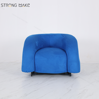 Vente chaude Moderne Fauteuil Rembourré Fauteuil De Salon De Luxe Relaxant Canapé Simple Accent Fauteuils Pour Le Salon