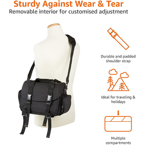 Free sample Camera Backpack Bag <b>Small</b> Fashion DSLR Camera Bag with Tripod Strap <b>Laptop</b> Compartment and Removable - Product Image 6