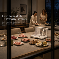 Fabricant de trancheuses à viande électriques haut de gamme 150W pour la découpe alimentaire à domicile et en cuisine, avec support de personnalisation OEM ODM